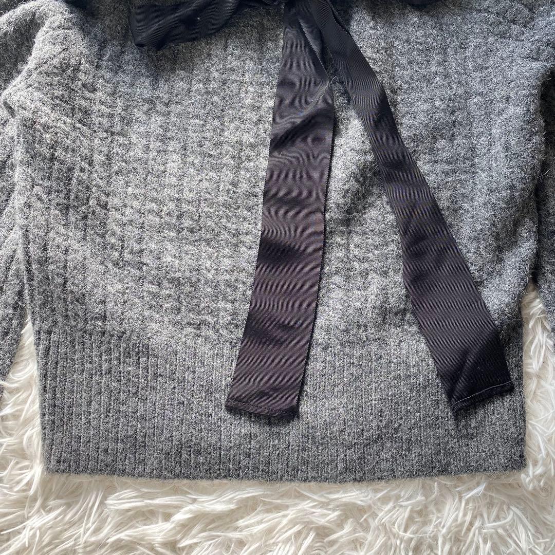 新品タグ付き FRAY I.D フリルカラー ケーブルプルオーバー アルパカ