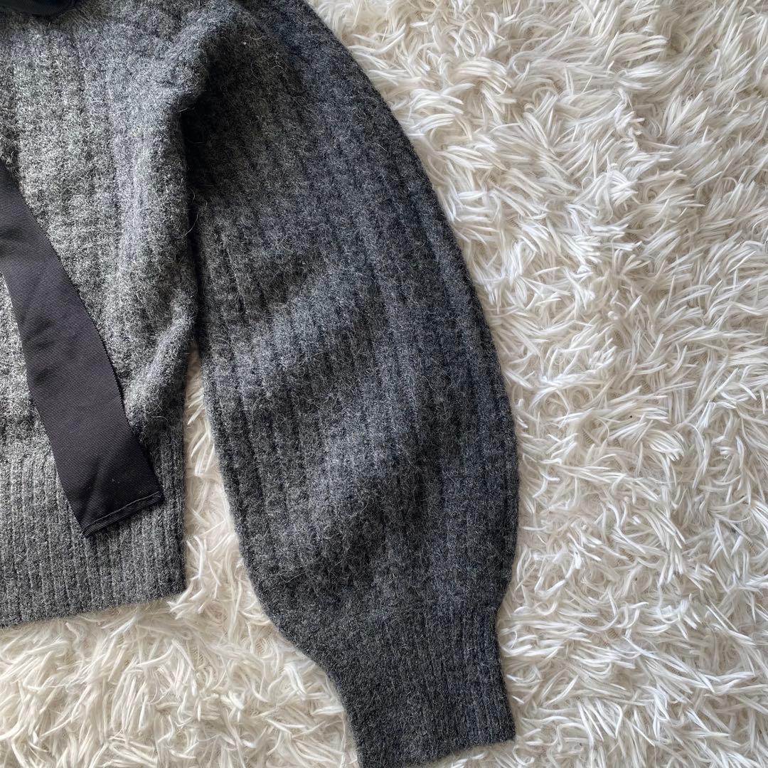 新品タグ付き FRAY I.D フリルカラー ケーブルプルオーバー アルパカ