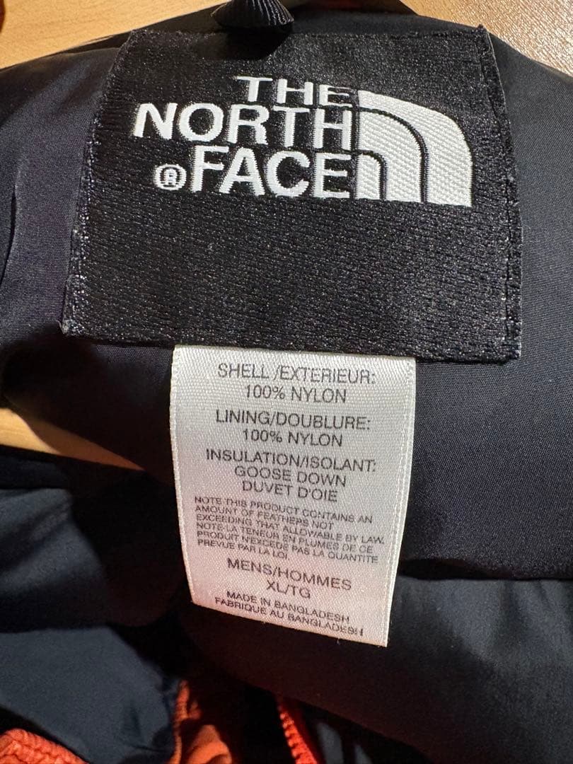 The North Face ヌプシ センターロゴ オレンジ XL