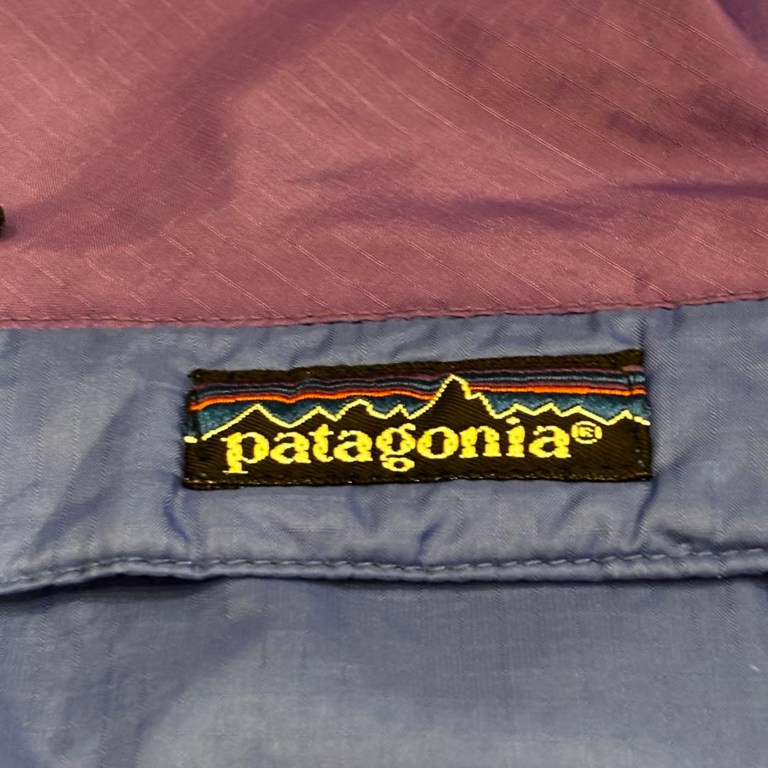 【80s】patagoniaフェザーウェイトシェルプルオーバーアノラックパーカー