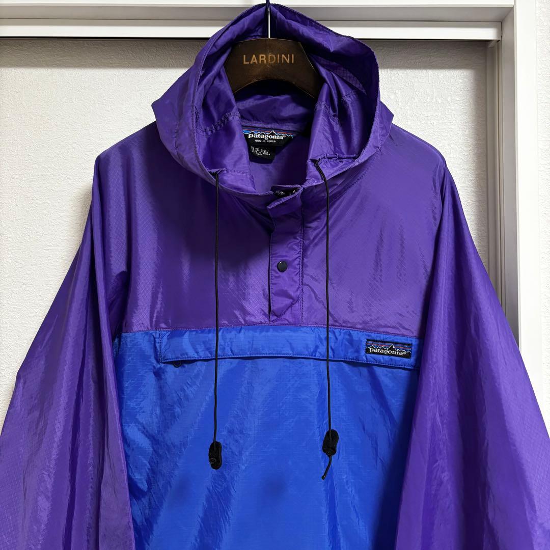 【80s】patagoniaフェザーウェイトシェルプルオーバーアノラックパーカー