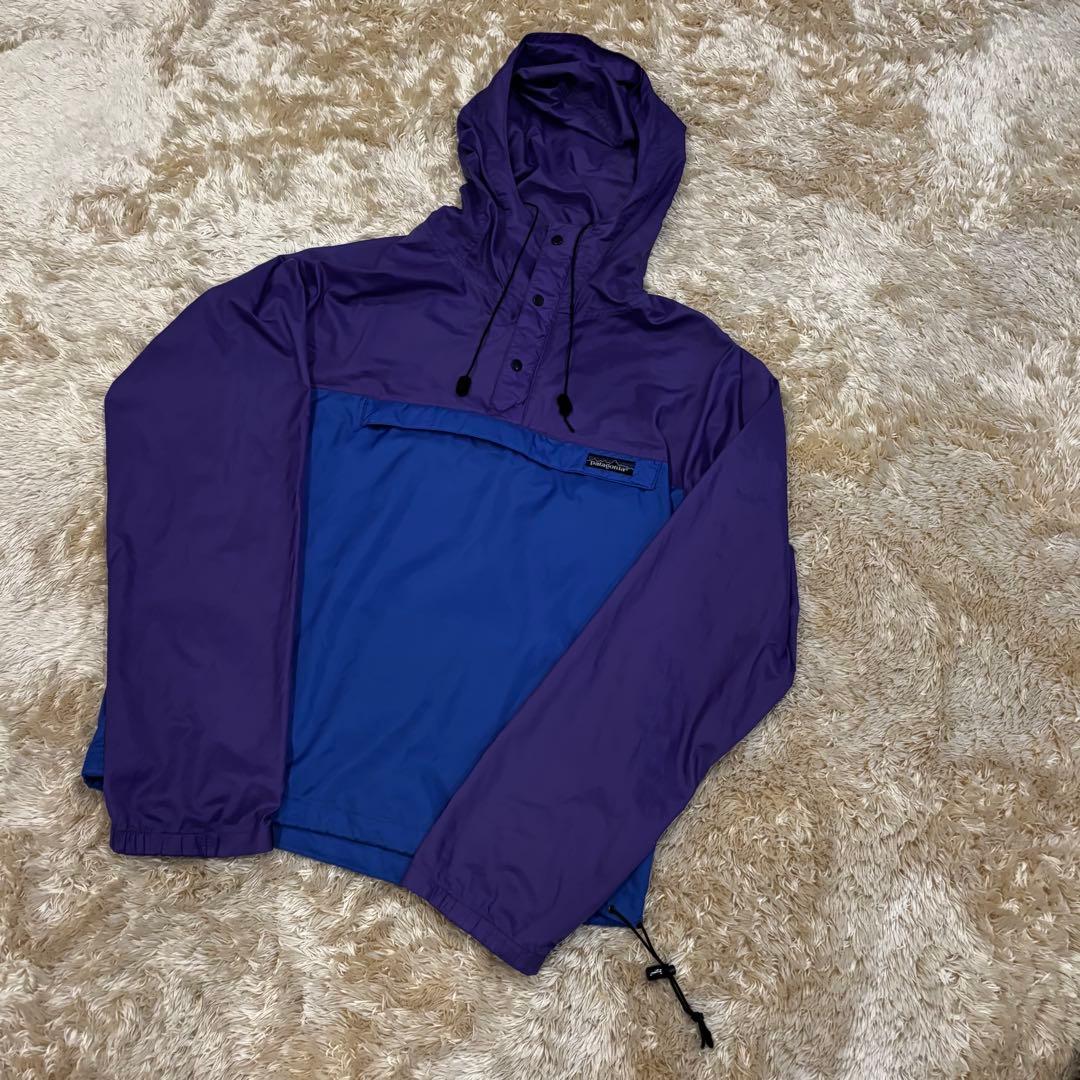 【80s】patagoniaフェザーウェイトシェルプルオーバーアノラックパーカー