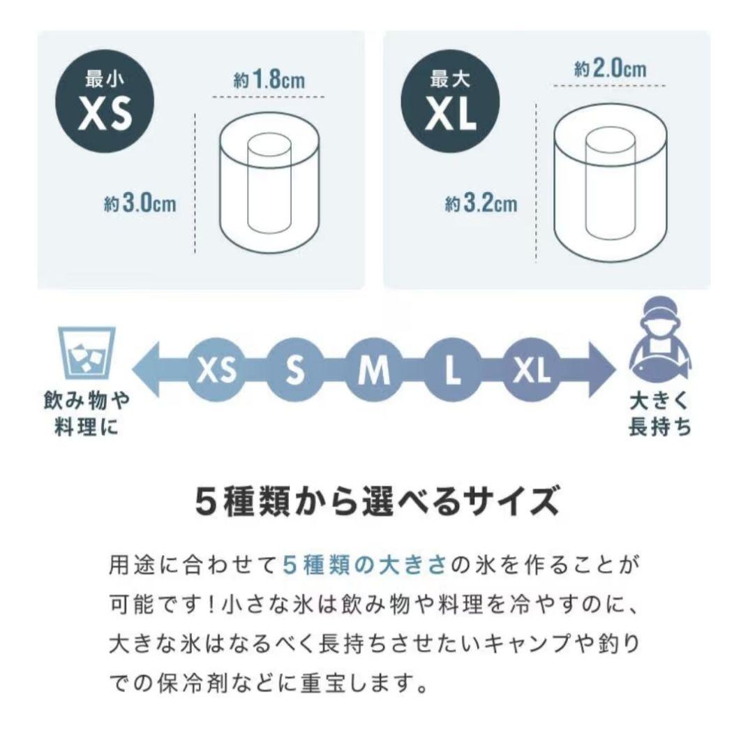 simplus 製氷機 最短6分 透明氷5サイズ調整自動洗浄 家庭用排水口付き
