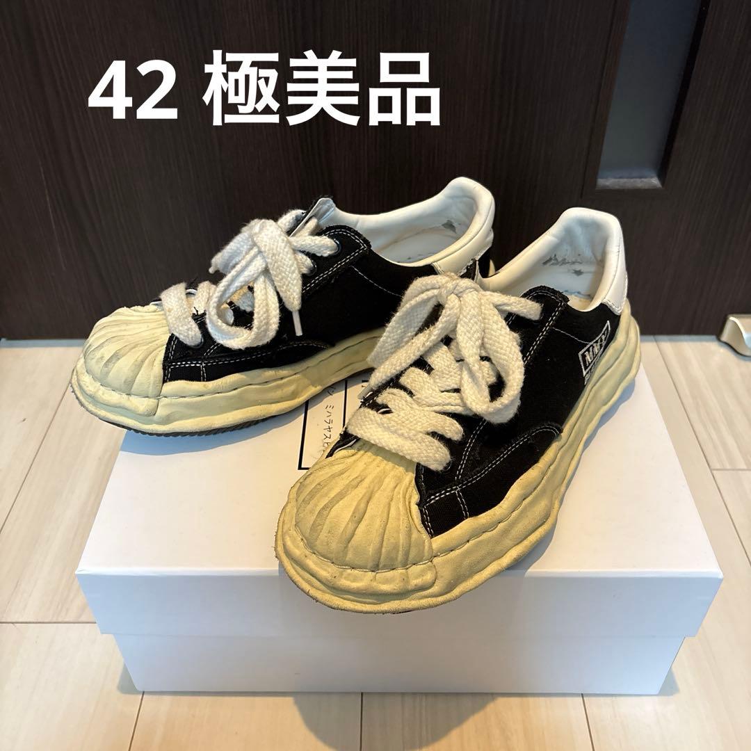 ミハラヤスヒロ　BLAKEY オリジナルソールキャンバスローカットスニーカー42