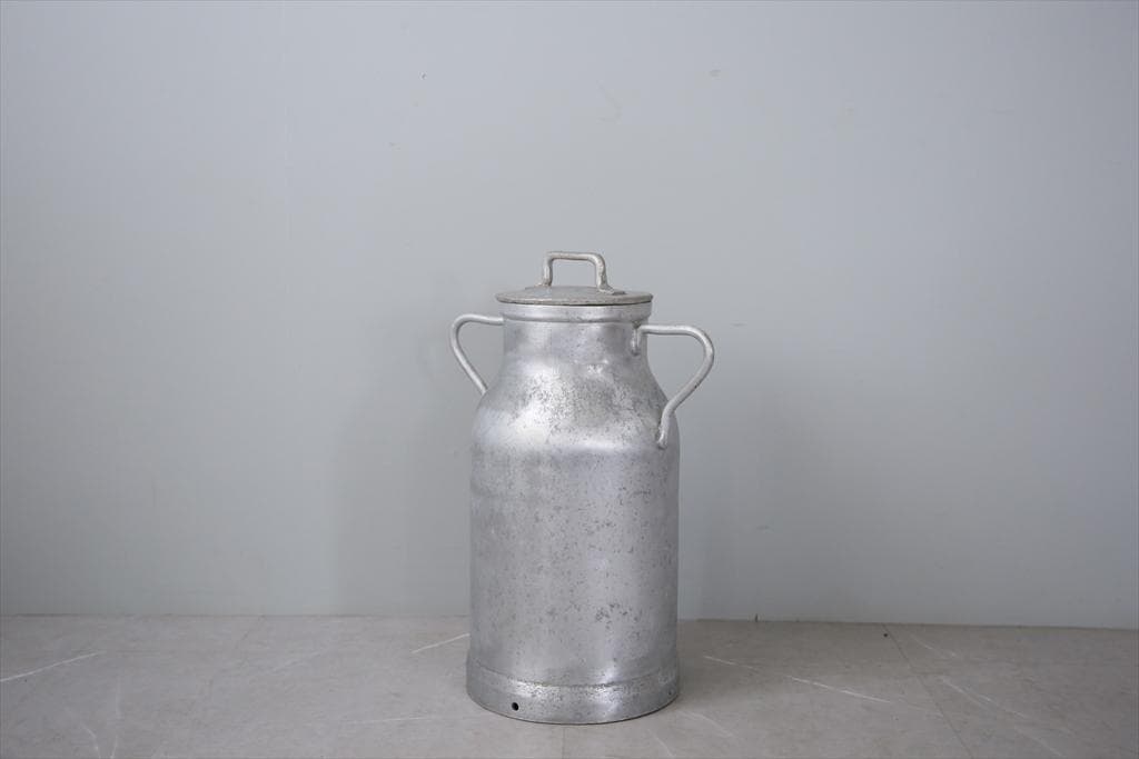 フランスアンティーク古いミルク缶/ゴミ箱/小物入れ/傘立て/花器(90-19-2