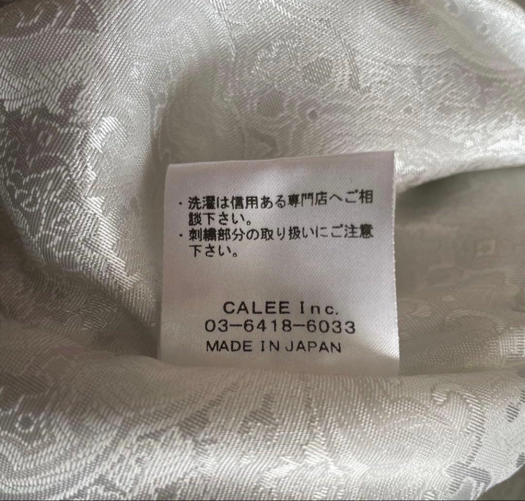 日本製【CALEE】ベトジャン スカジャン　ブルゾン　龍刺繍　ベロア　黒　M