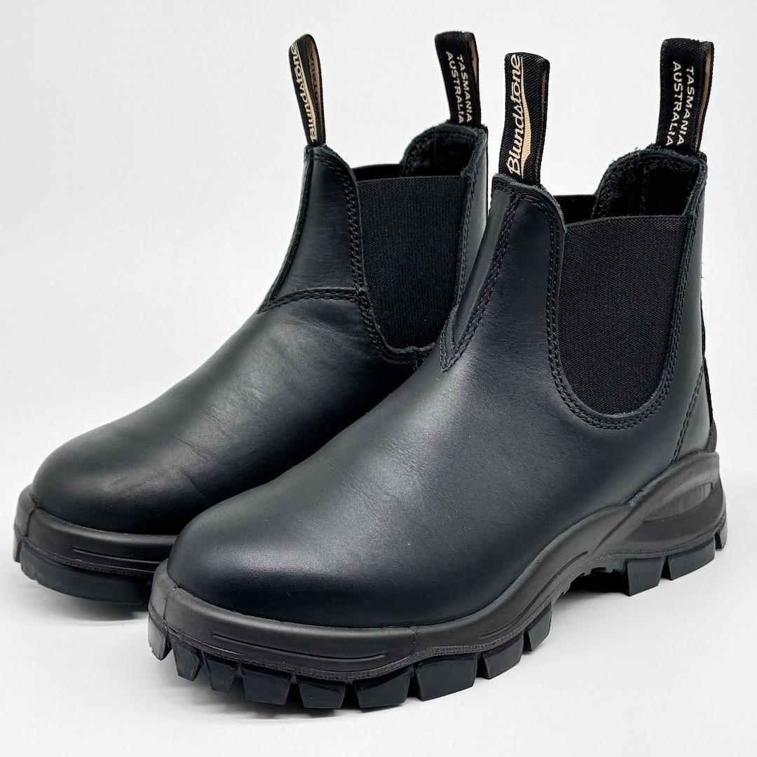 美品 Blundstone ブランドストーン ラグブーツ サイドゴア 3 黒