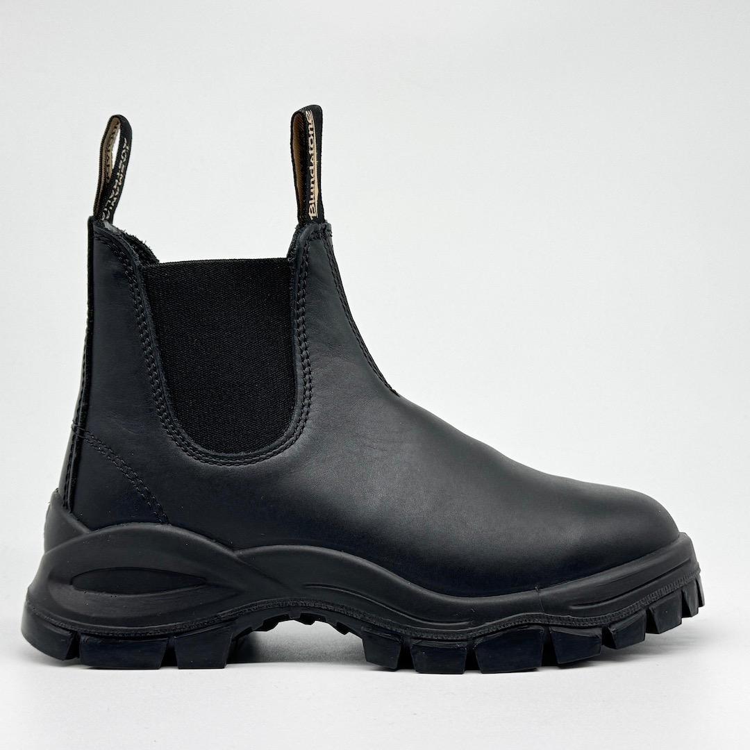 美品 Blundstone ブランドストーン ラグブーツ サイドゴア 3 黒