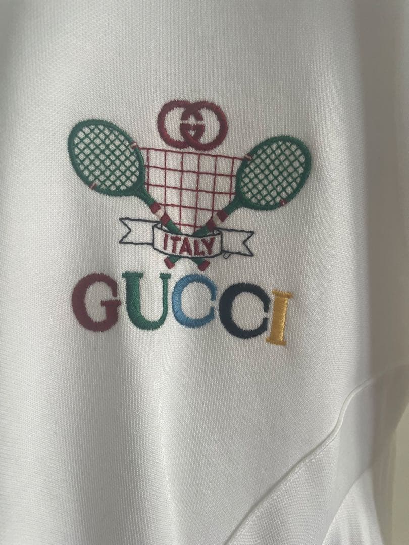 GUCCI テニスモチーフ ジップアップワンピース L