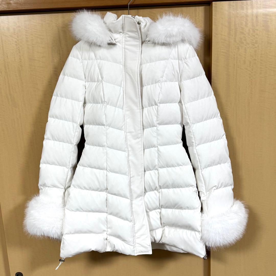 最安値✨　rienda 【神くびれダウン】Aラインダウンワンピコート　ファー