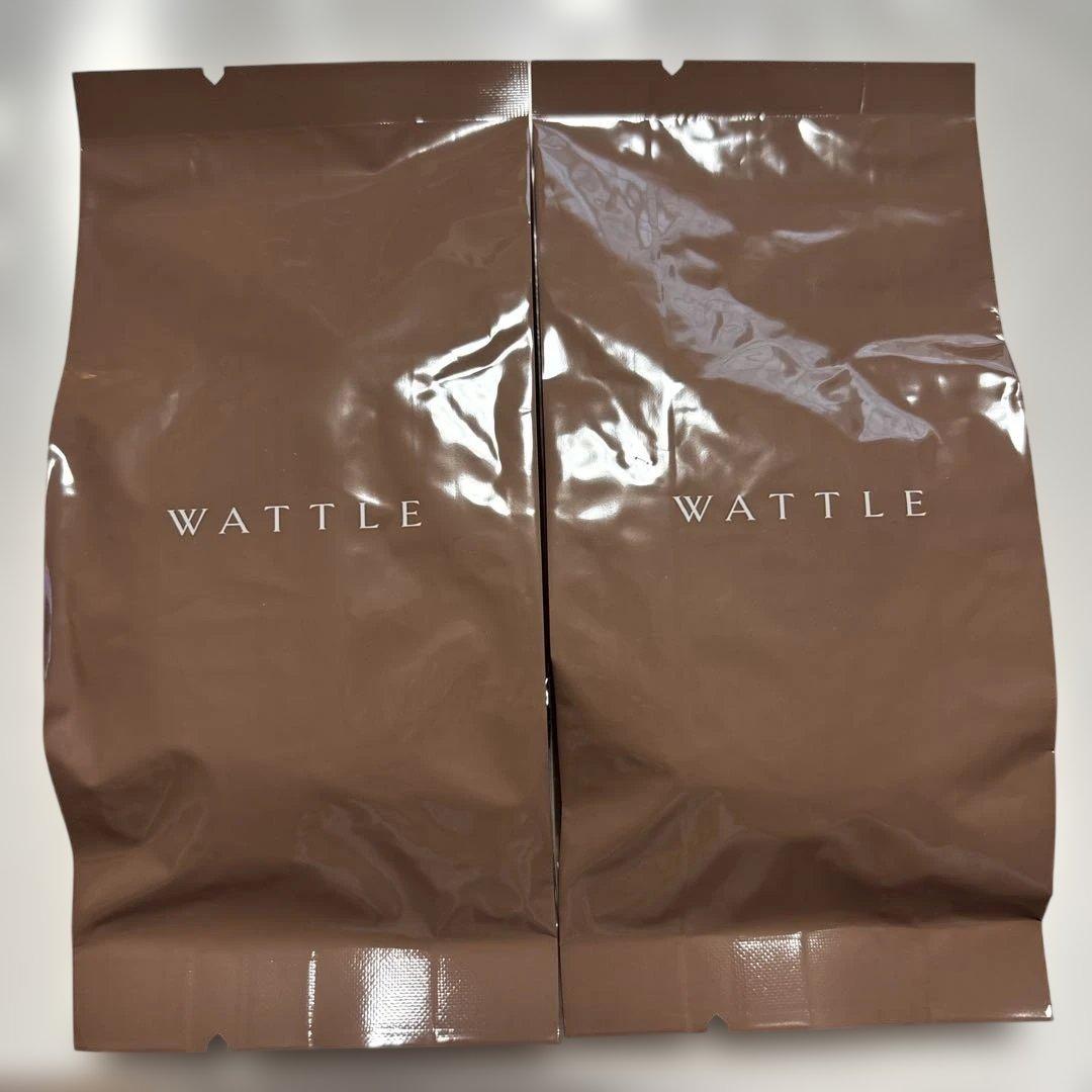 WATTLEナチュラルベージュのクッションファンデーションマットカバー2個セット