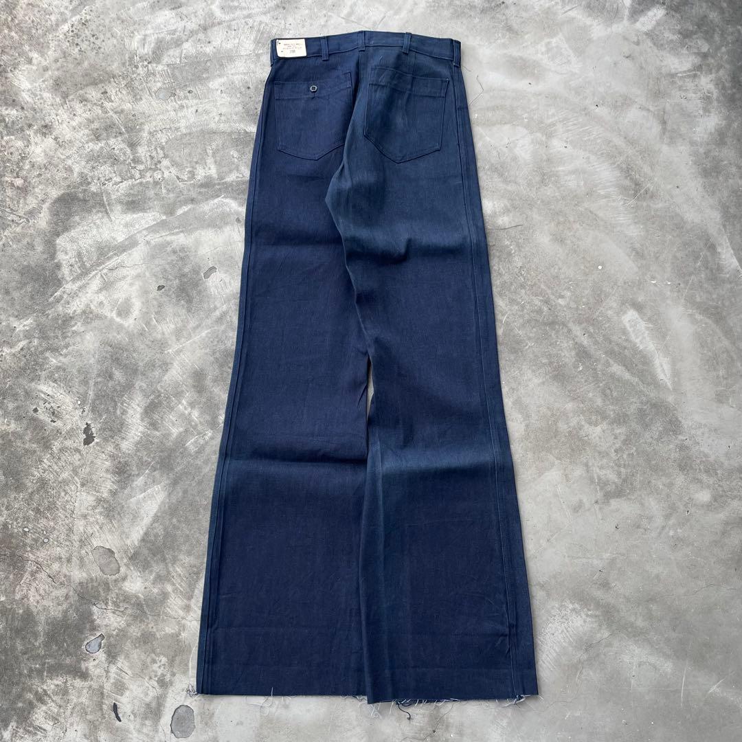 80s US NAVY デニムセーラーパンツ フレア ベルボトム w29 古着