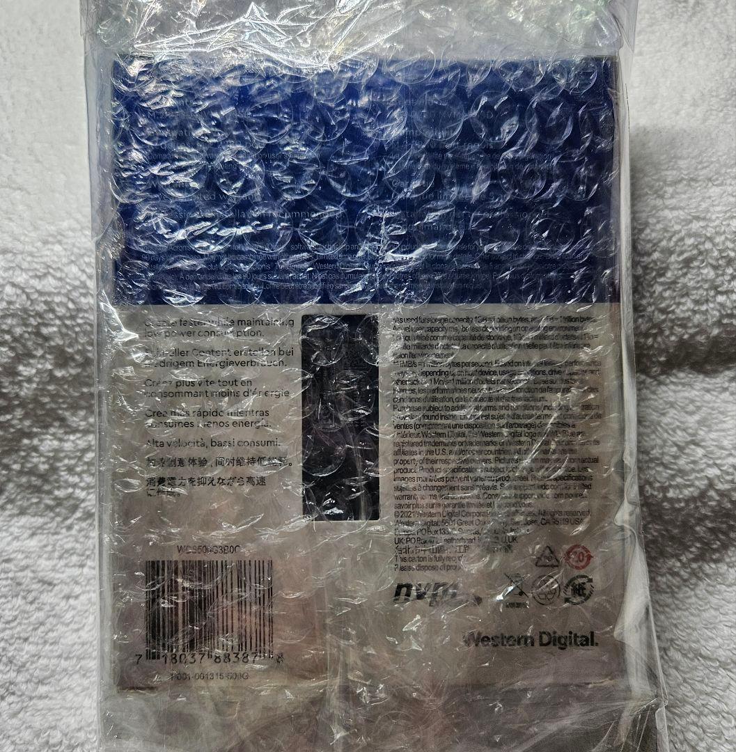 新品未使用未開封品 WD Blue SN570 NVMe SSD 500GB1箱