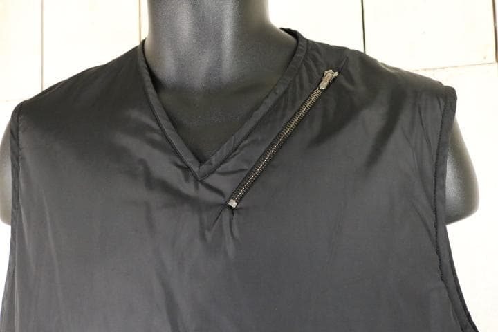 クリーニング済！イタリア製【超美品】☆ジルサンダー：ベスト　ブラック48