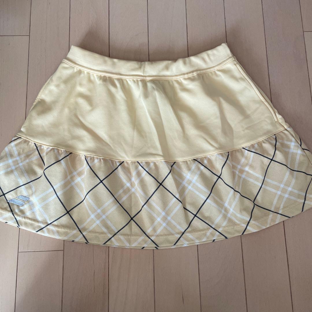 美品 バボラ セットアップ 上下 XL ゲームシャツ スコート 黄色