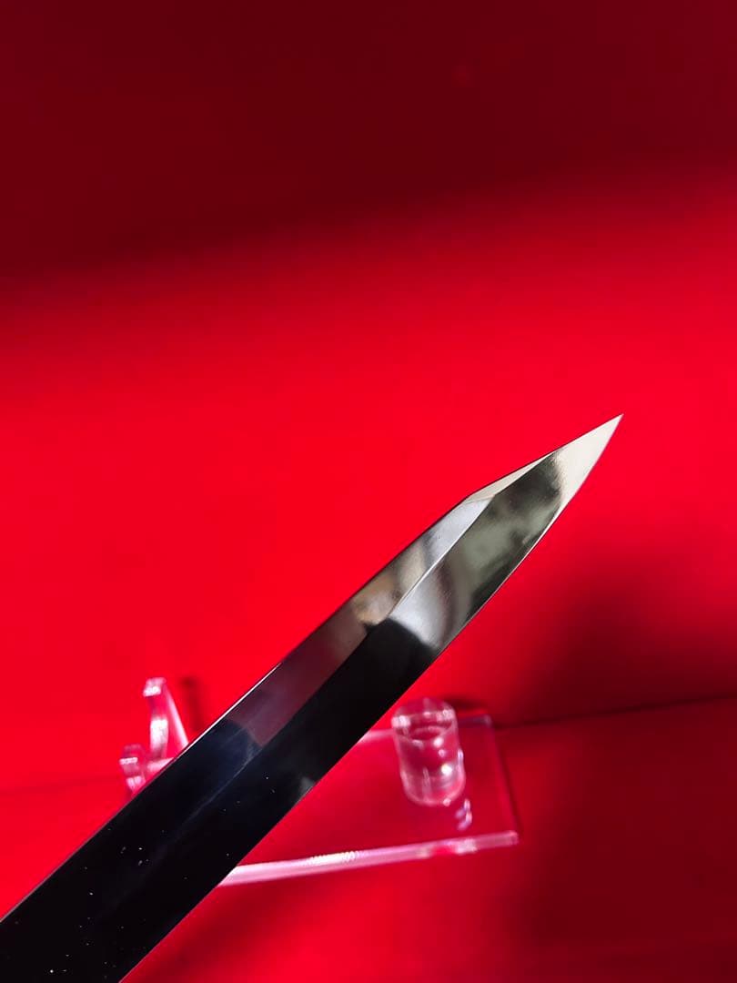 01582 包丁　飛燕型切付　尺　鏡面仕上げ　切味抜群　箱付　未使用品