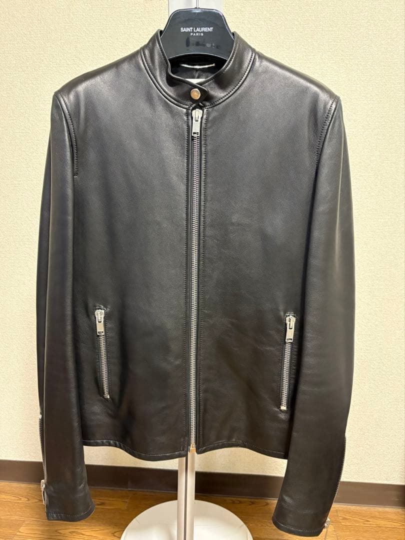 サンローラン キースレザー シングルライダーズ 48 美品