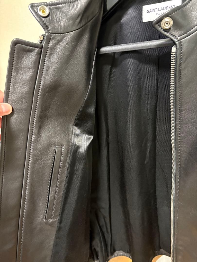 サンローラン キースレザー シングルライダーズ 48 美品