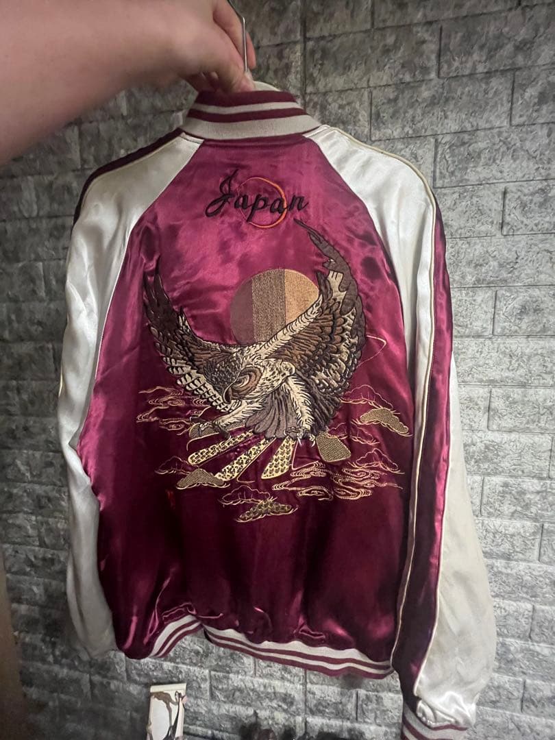 絡繰　スカジャン　リバーシブル