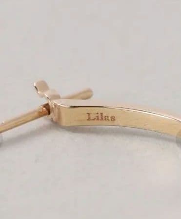 Lilias ラインホワイトトパーズピアス