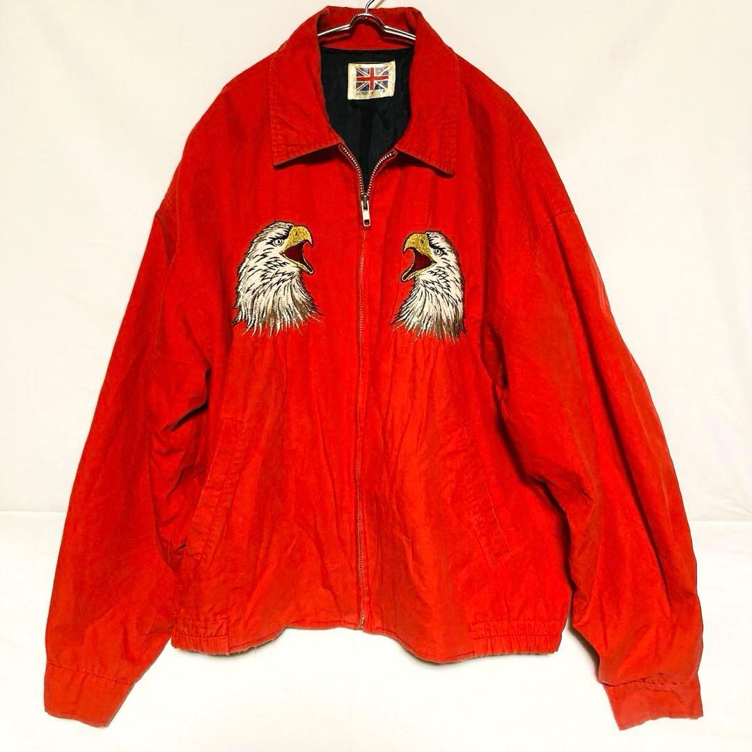 【激レア】LONDON F.B. 鷹×龍 スカジャン 80〜90s ヴィンテージ
