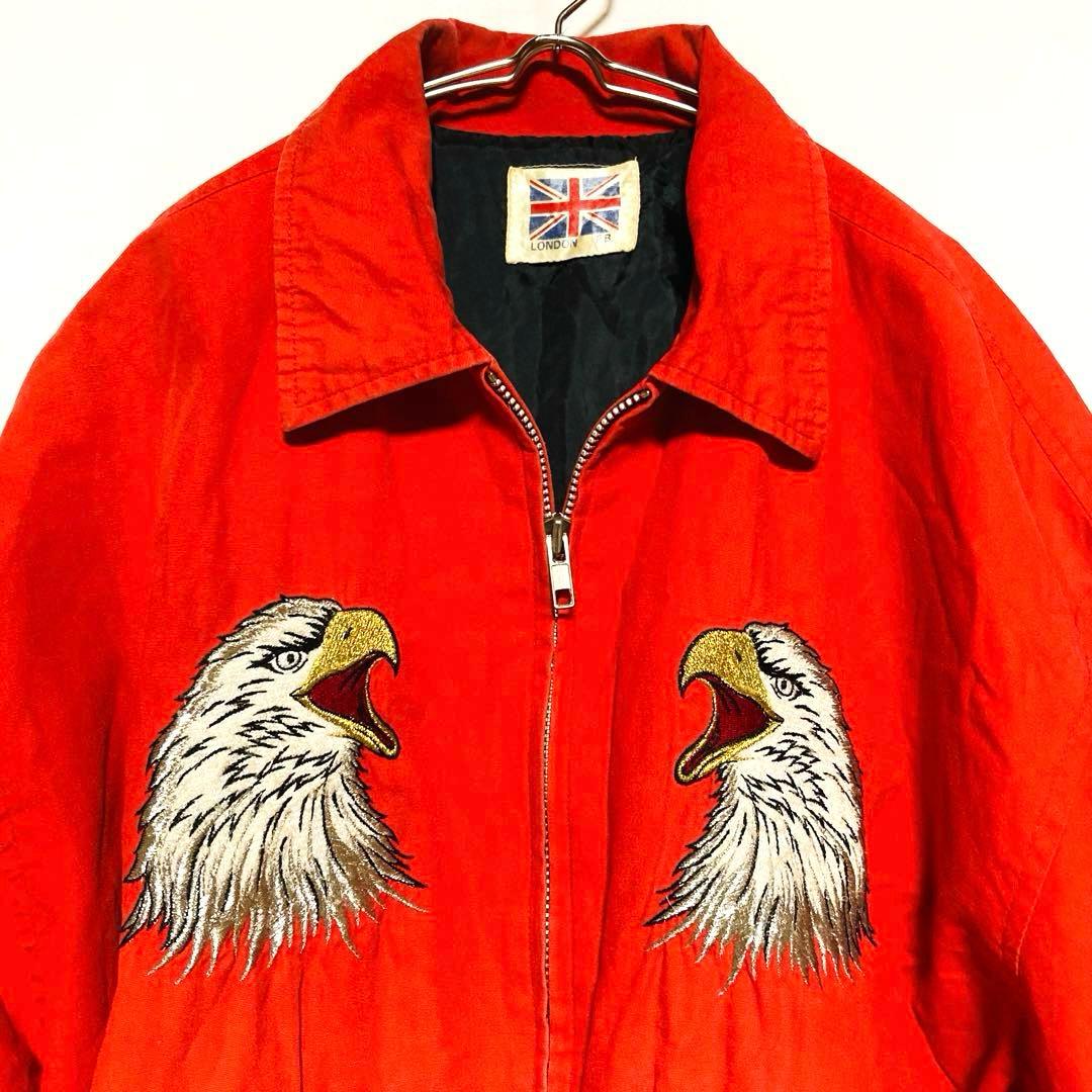 【激レア】LONDON F.B. 鷹×龍 スカジャン 80〜90s ヴィンテージ