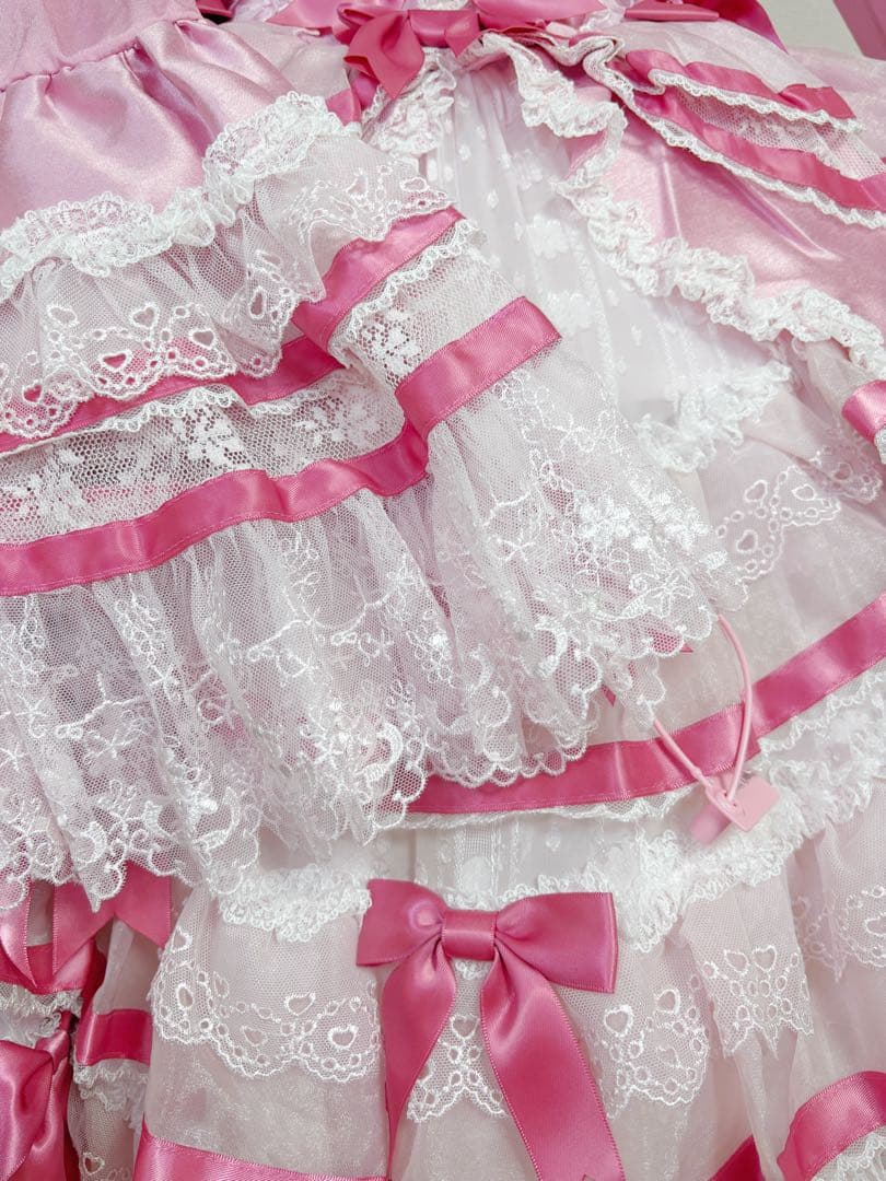 ゆっちゃむ ベルベットケーキ ロリータワンピースセッド 5点 甘ロリ