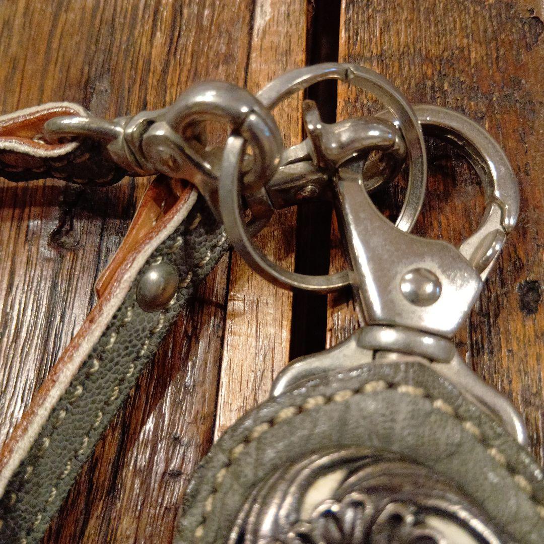 ケイシイズ　ライダースウォレット　エレファントレザー