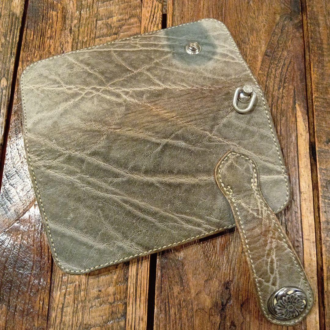 ケイシイズ　ライダースウォレット　エレファントレザー