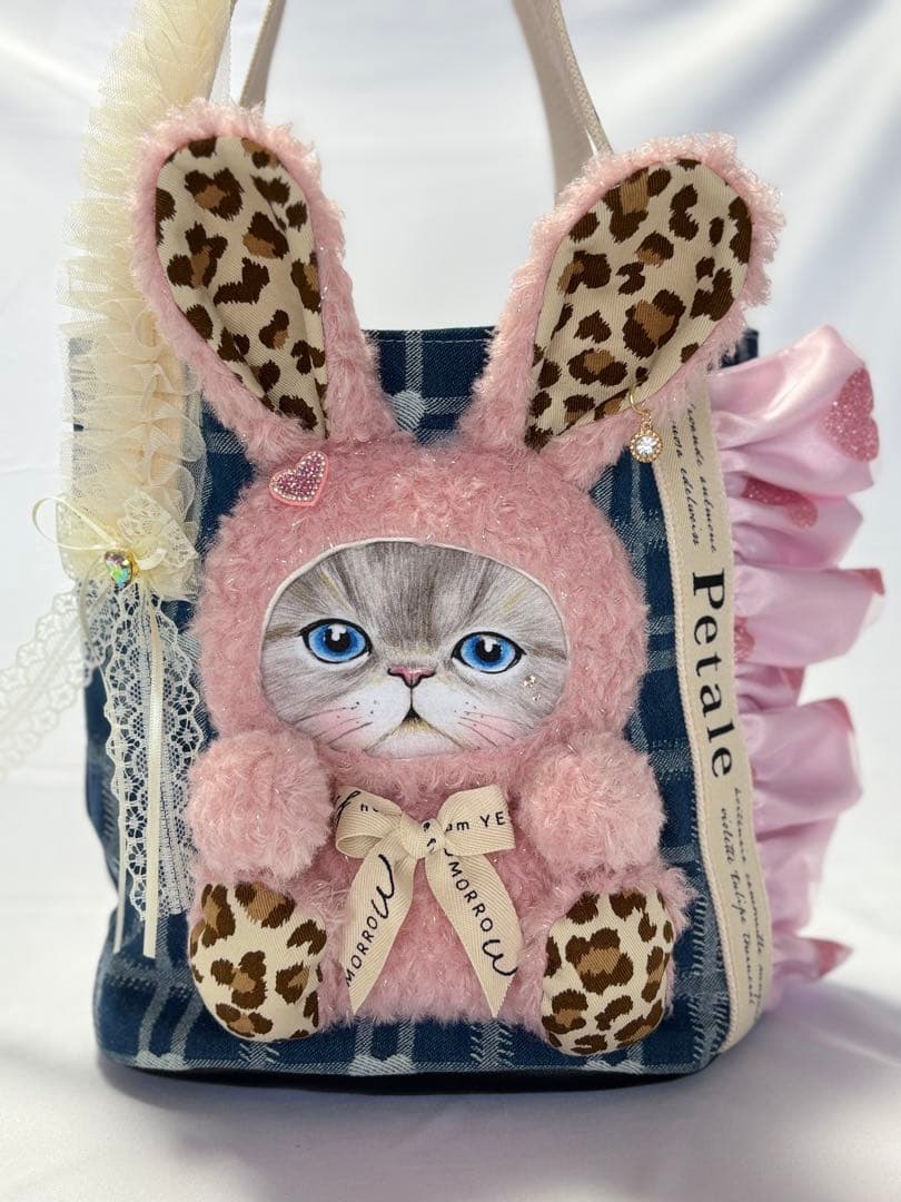 ♡*♡様 コヤンイサムチョン　うさちゃん丸底トートバッグ　ルミちゃん