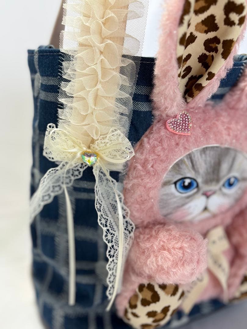 ♡*♡様 コヤンイサムチョン　うさちゃん丸底トートバッグ　ルミちゃん