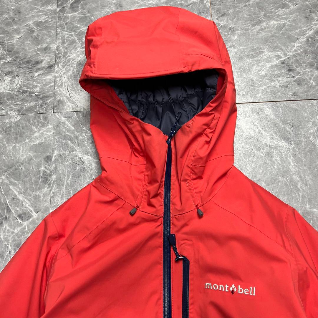 極美品　モンベル　パウダーポップパーカー　アウトドア　軽量　スキーウェア