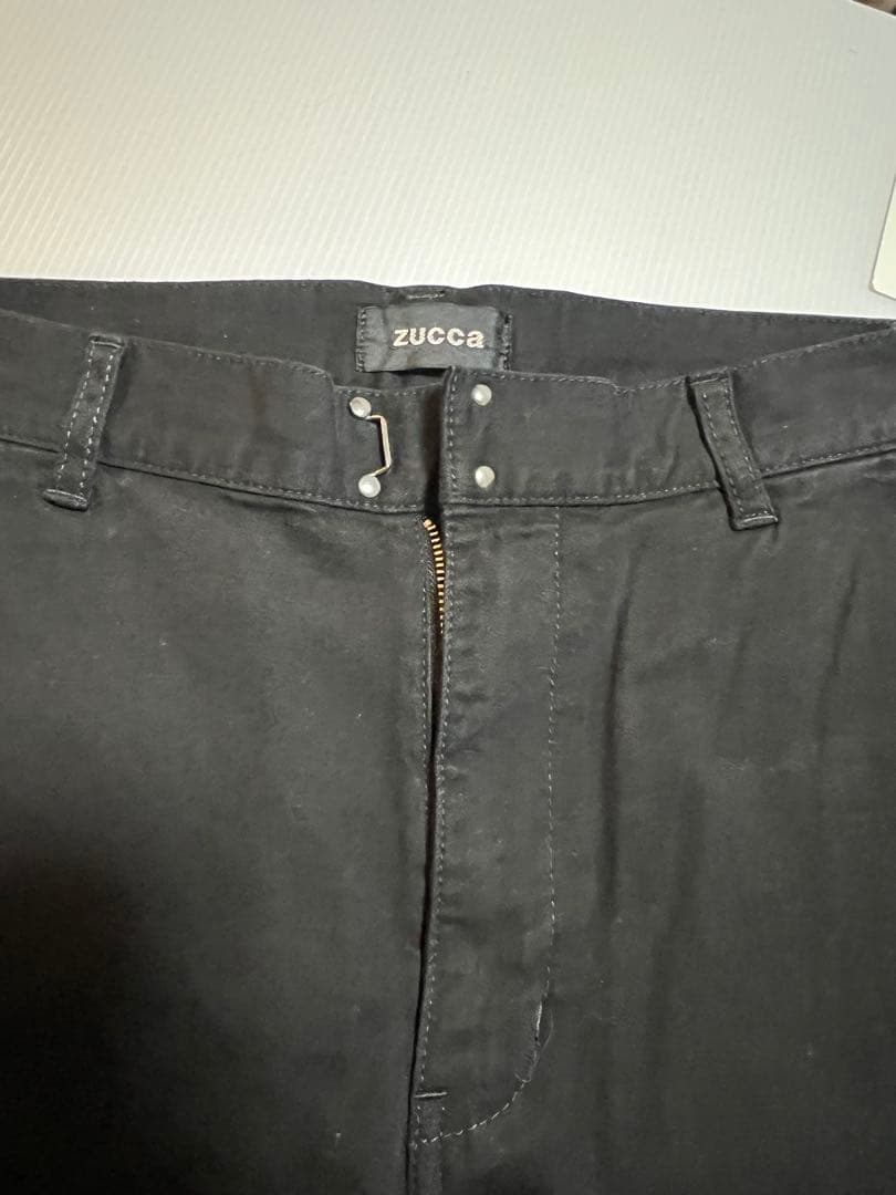 【新品】zucca ズッカ ストレッチデニム パンツ L ブラック