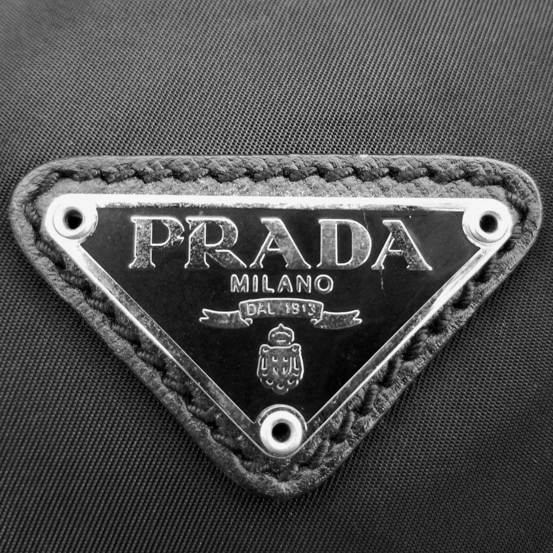 大容量 PRADA プラダ ブラック ナイロン ボストンバッグ 旅行鞄