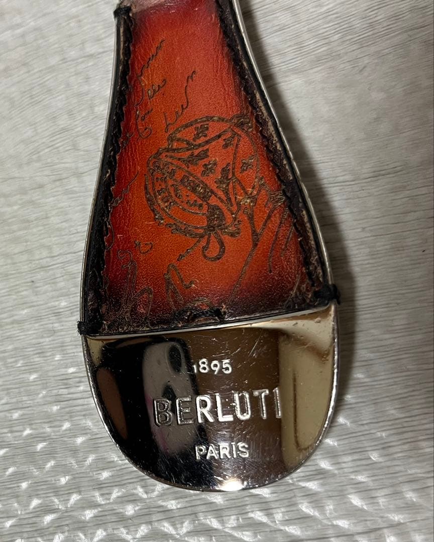 berluti ベルルッティ シューホーン キーリング レザー ブラウン