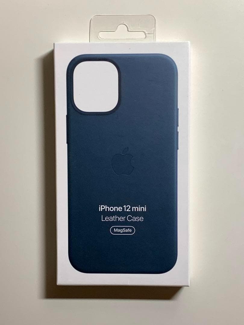 【新品】純正 iPhone 12 mini レザーケース・バルティックブルー