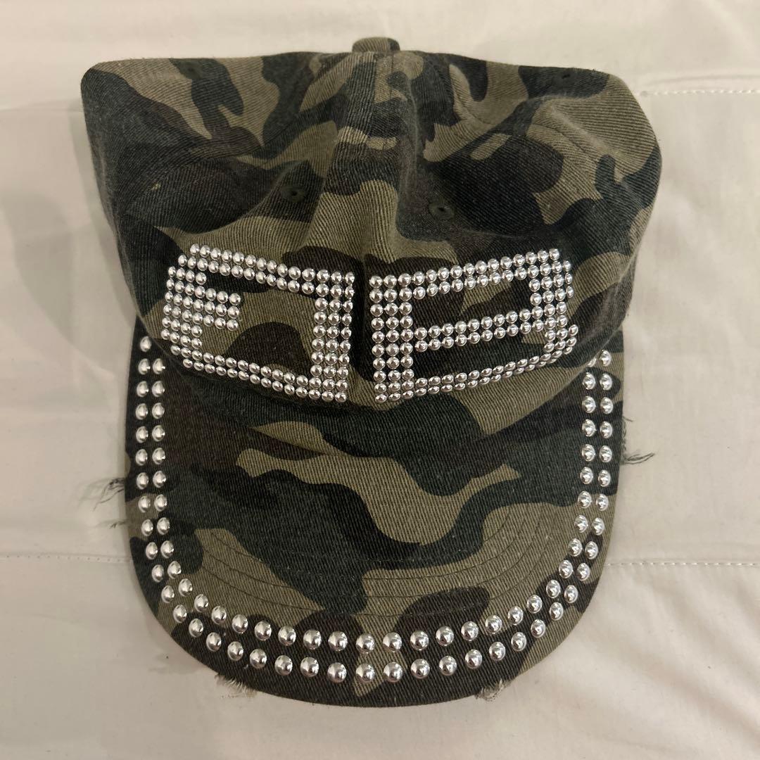 BEEDEN 迷彩柄 ストーン付きキャップ