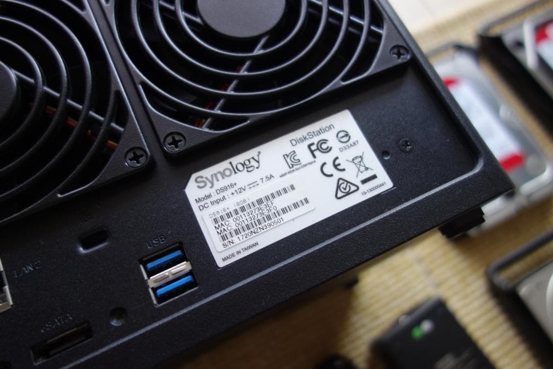 【美品】Synology DS916+ (28TB HDD WD Red)