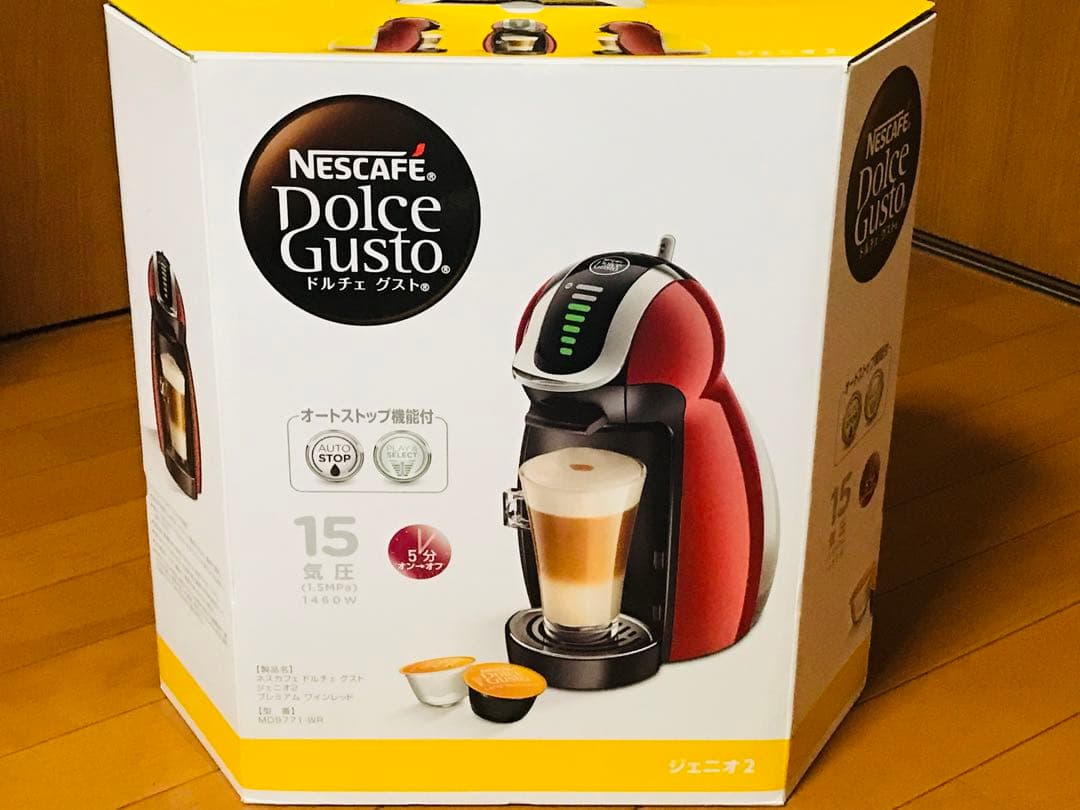 新品　MD9771-WR ネスカフェ ドルチェグスト ジェニオ2 ワインレッド