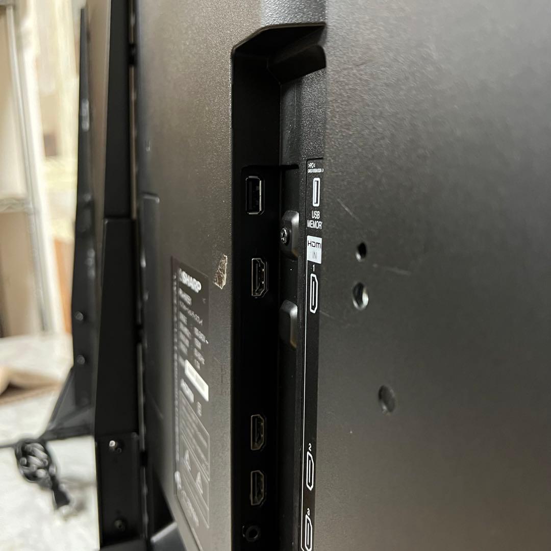 即日受渡❣️全国送料込SHARP55型4K液晶モニター、スピーカー搭載 リモコン付