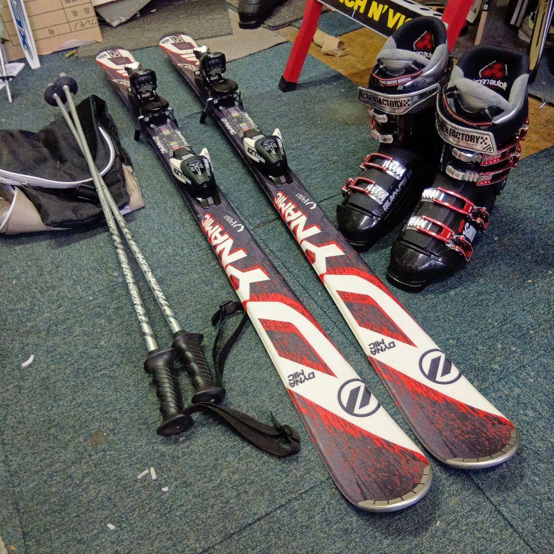 整備済…ホットWAX済 152cmダイナミック 靴、ストック…セット