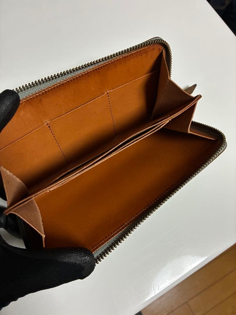 本日中値下moto FW1 墨染クロコ × イタリアンバケッタ ロングウォレット