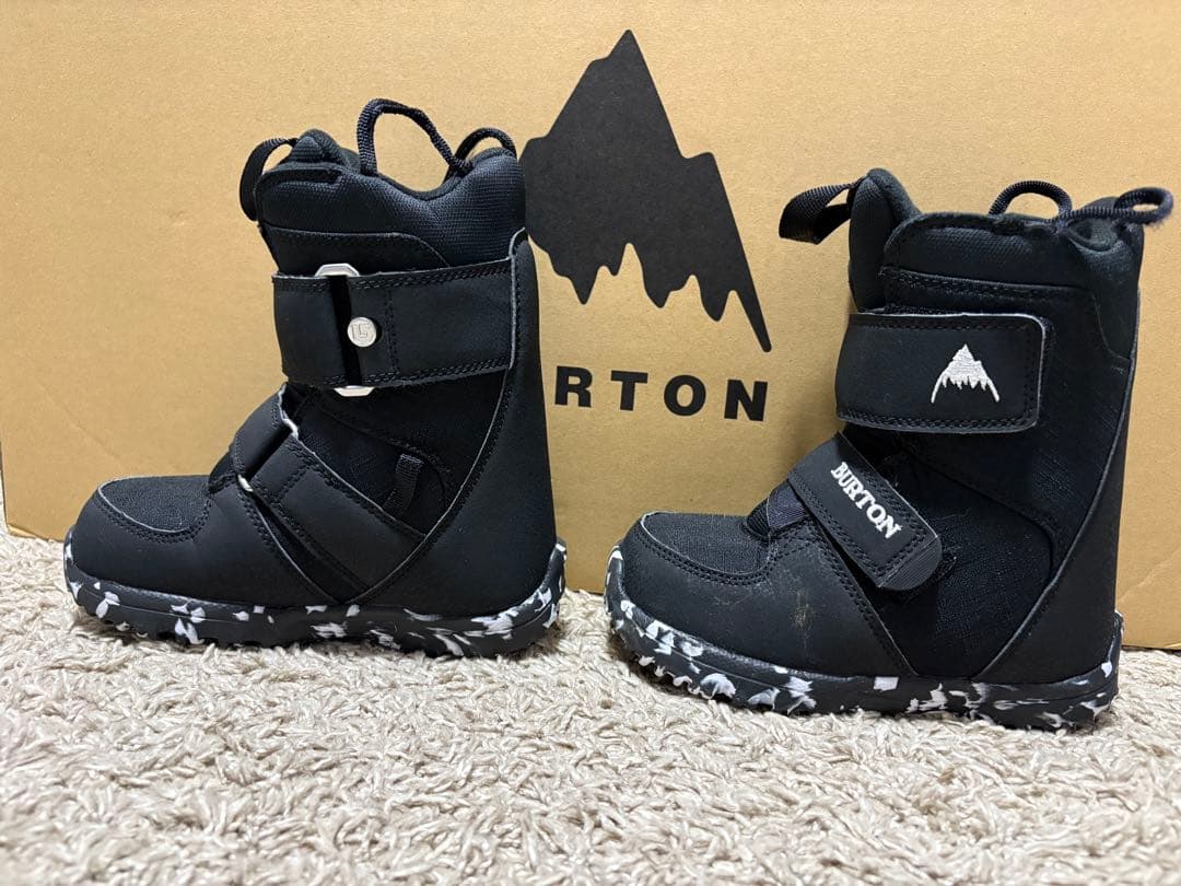 17.5cm Burton 子ども用スノーボードブーツ ブラック