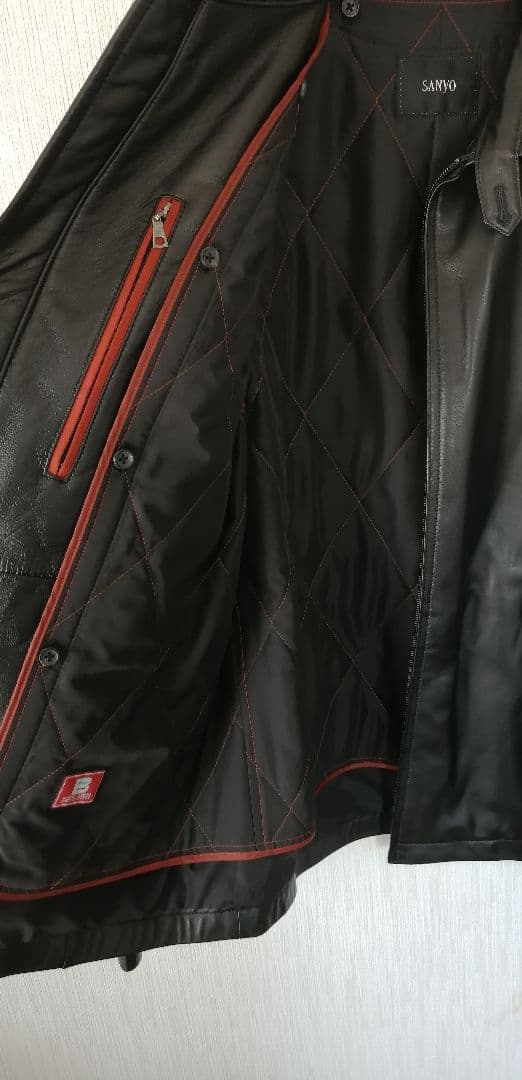 メンズ レザーブルゾン