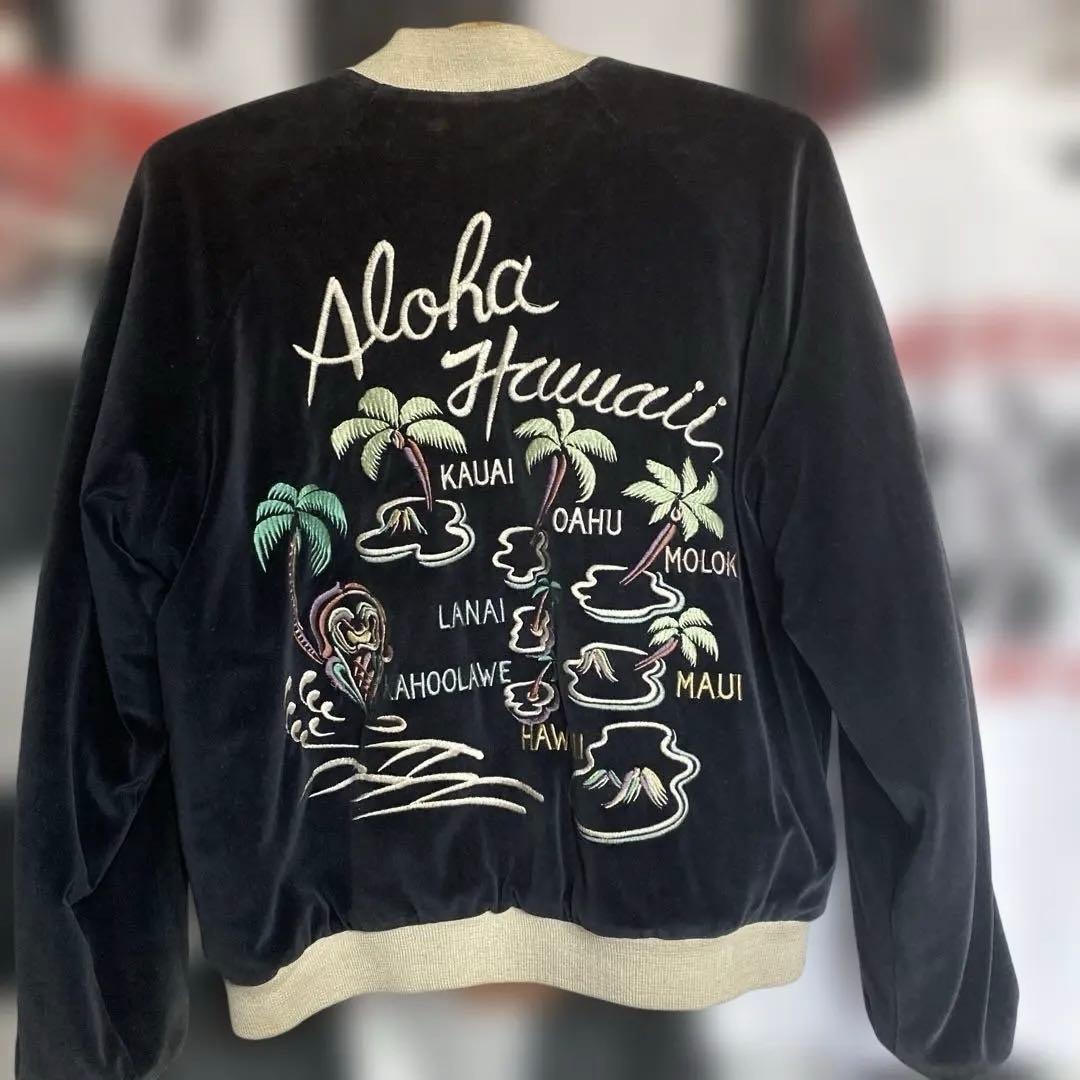 M*4様 Aloha Hawaii スカジャン 黒 別珍東洋