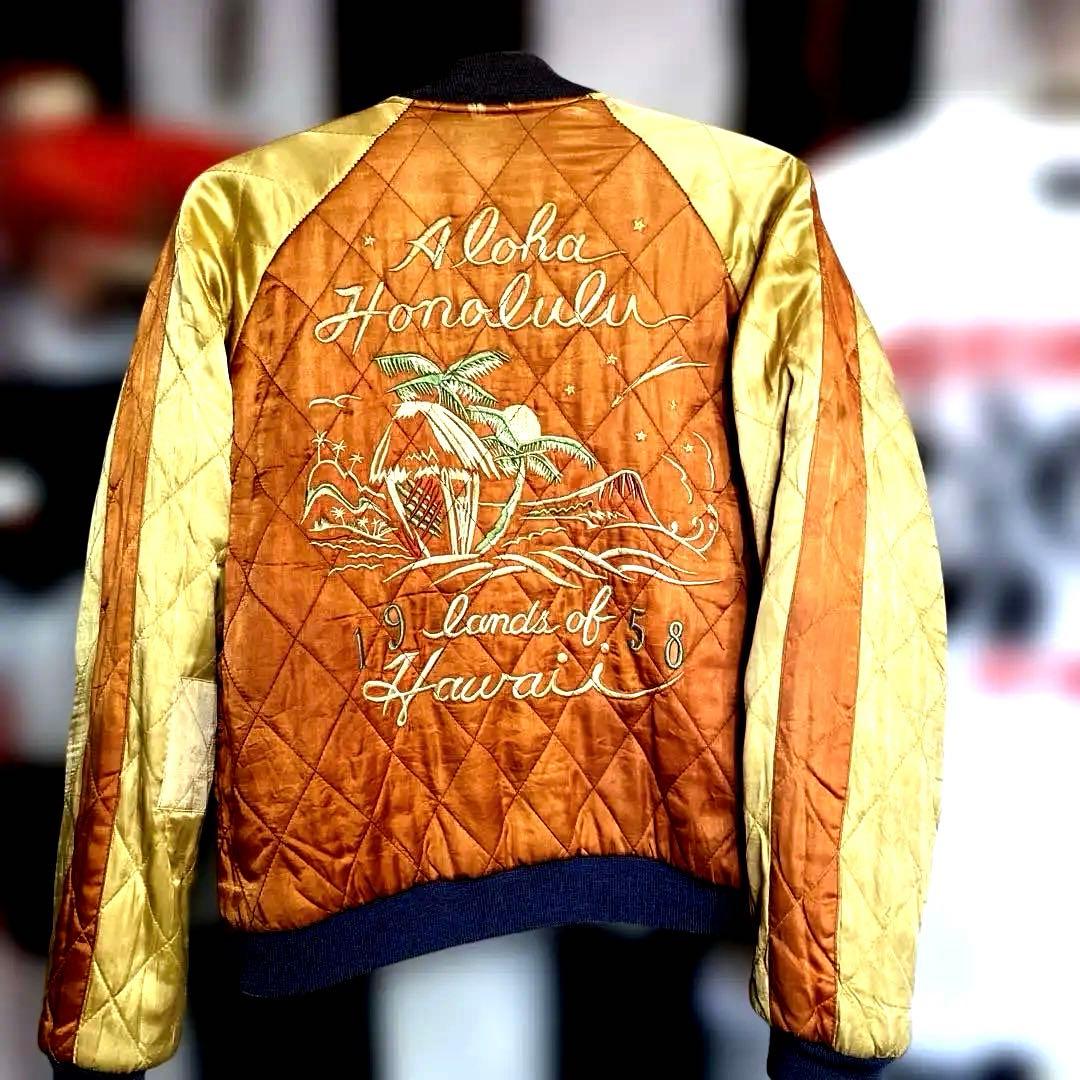 M*4様 Aloha Hawaii スカジャン 黒 別珍東洋