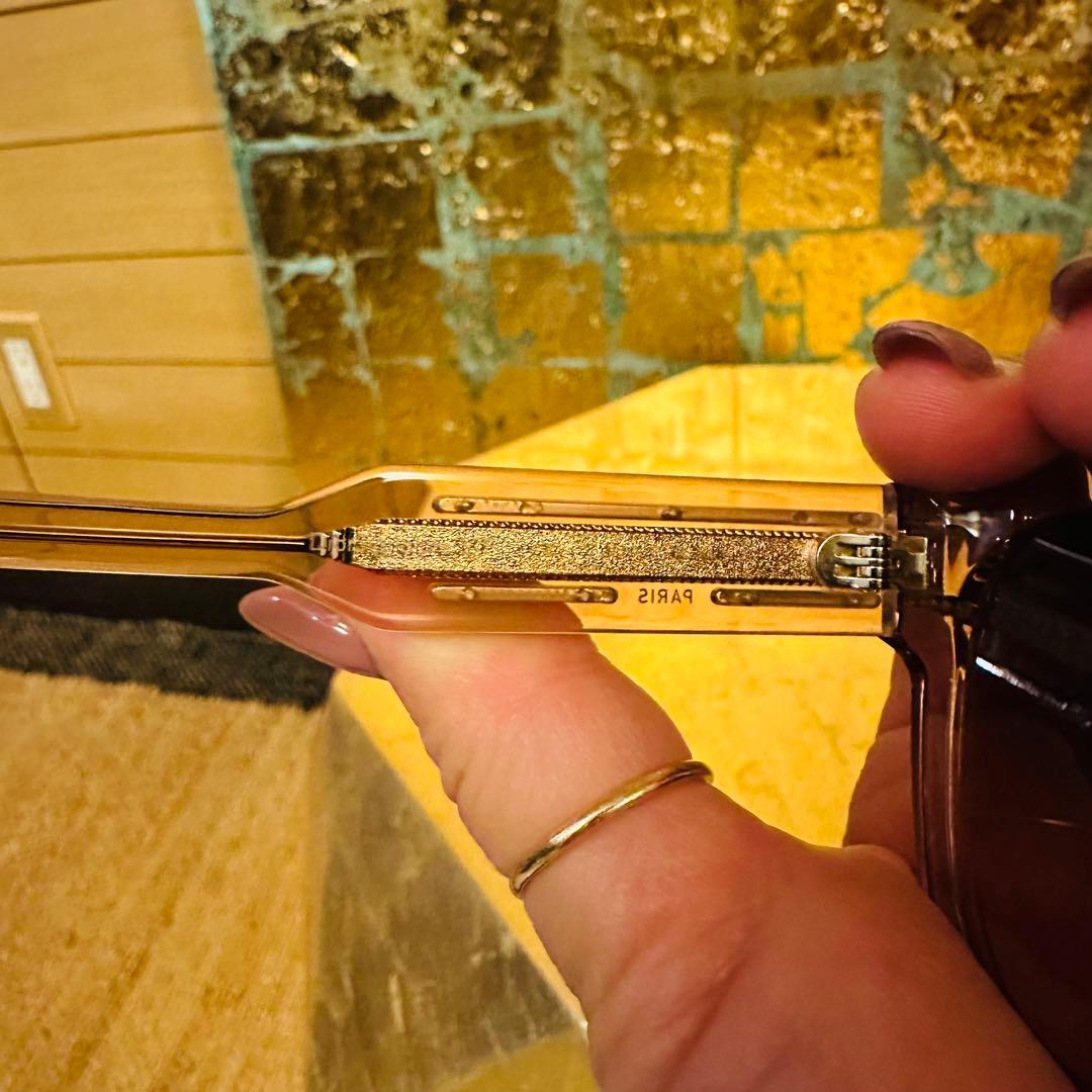 クリスチャンディオール スクエアサングラス　ピンク