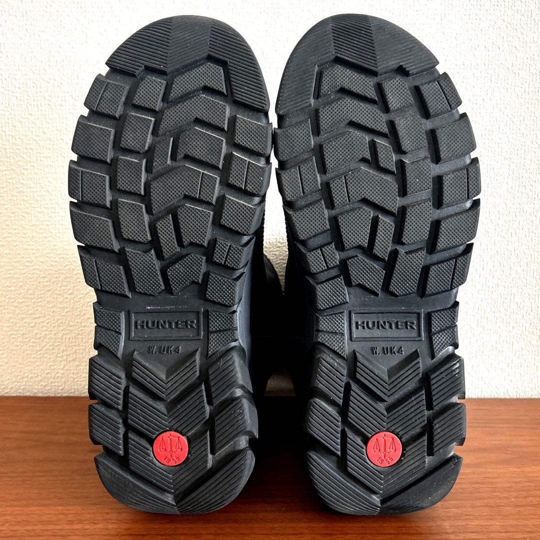 HUNTER ハンター　スノーブーツ　23cm ブラック　ミドル丈