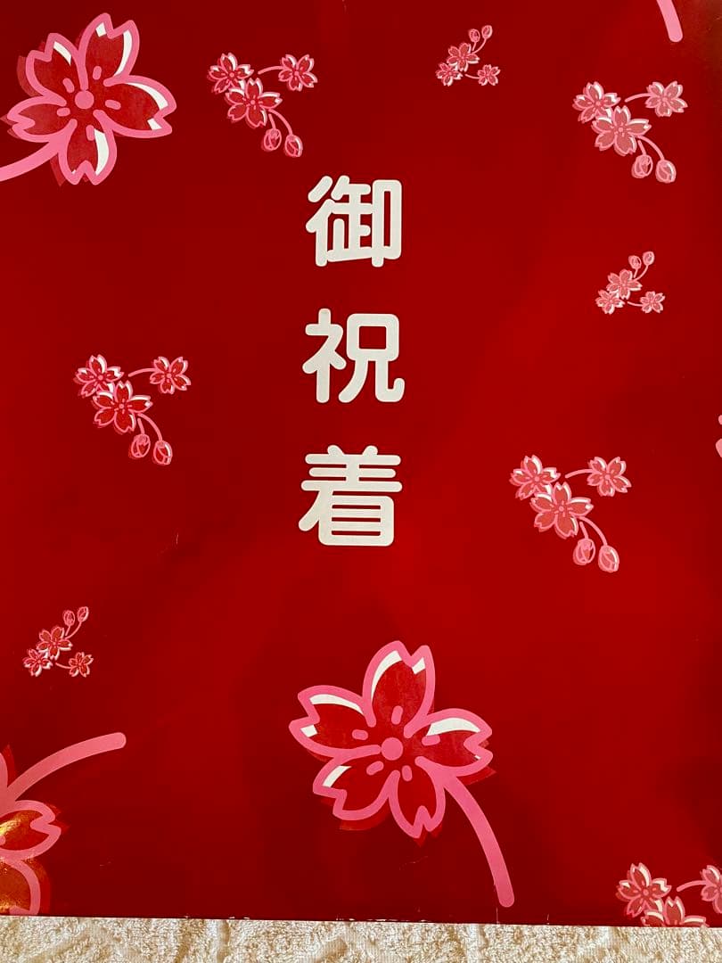 七五三 着物セット 女の子 箱あり 華やかな花柄 白青ピンク赤 髪飾り巾着御祝着