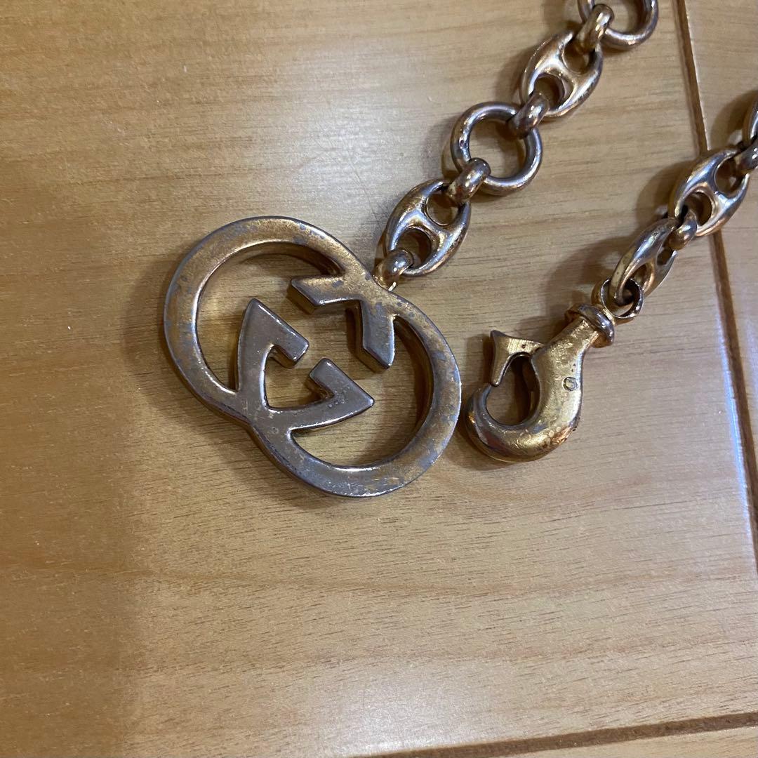 グッチ　GUCCI マリーナ チェーンベルト　ネックレス　インターロッキング 金